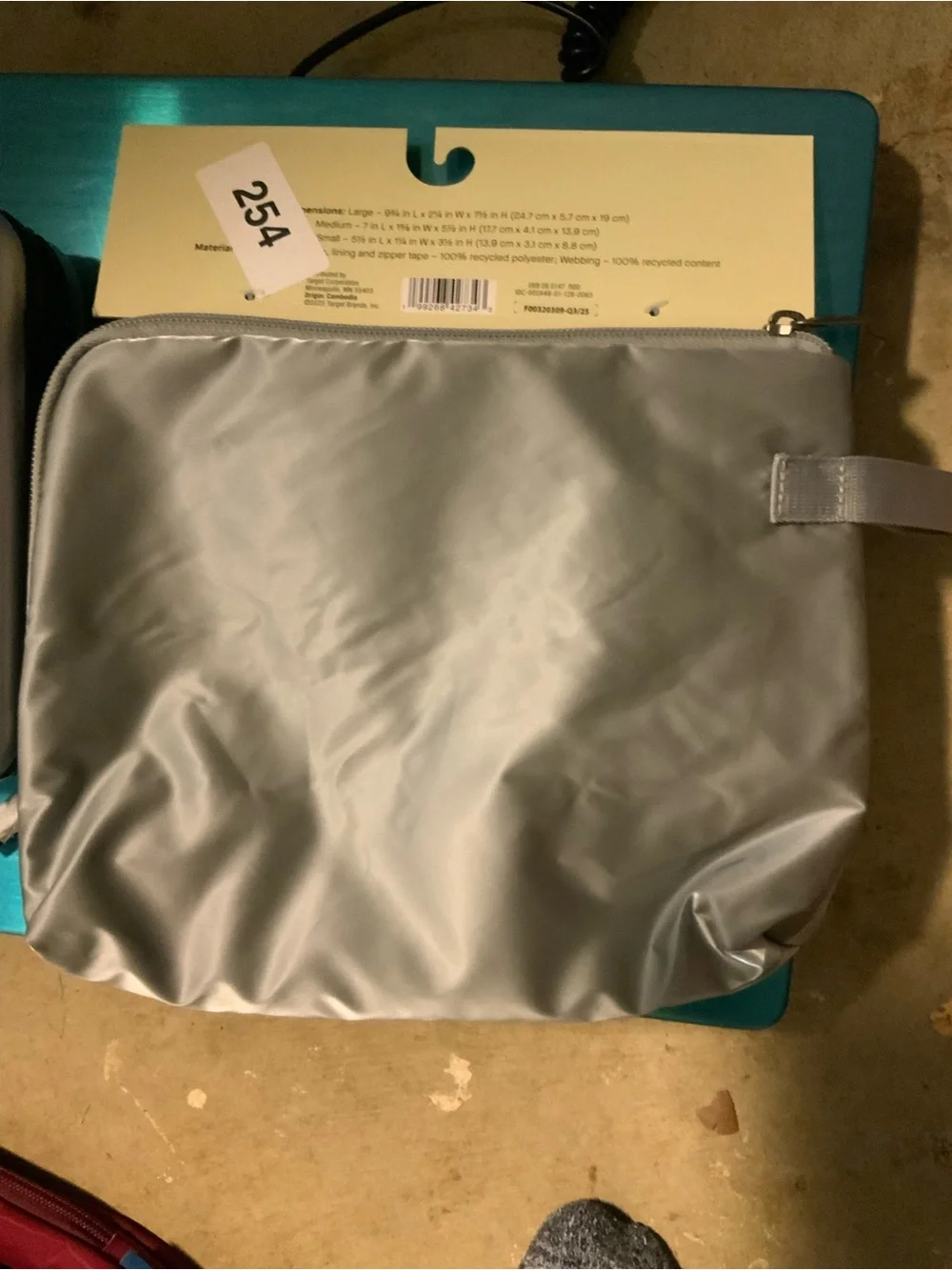 Open Story accessory case & pouches. - silver